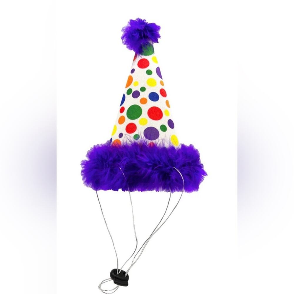 Dog/Cat Party Hat - Fun Birthday Hat w/ SnugFit Adjustable Straps -Comfy Costume